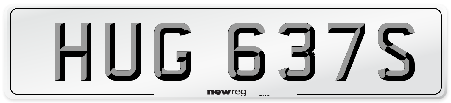 HUG 637S Number Plate from New Reg